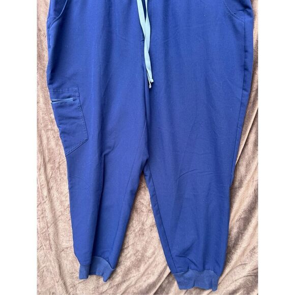 Figs Blue Scrub Pants Woman’s Size XXL/P Po#3752 - Picture 2 of 11
